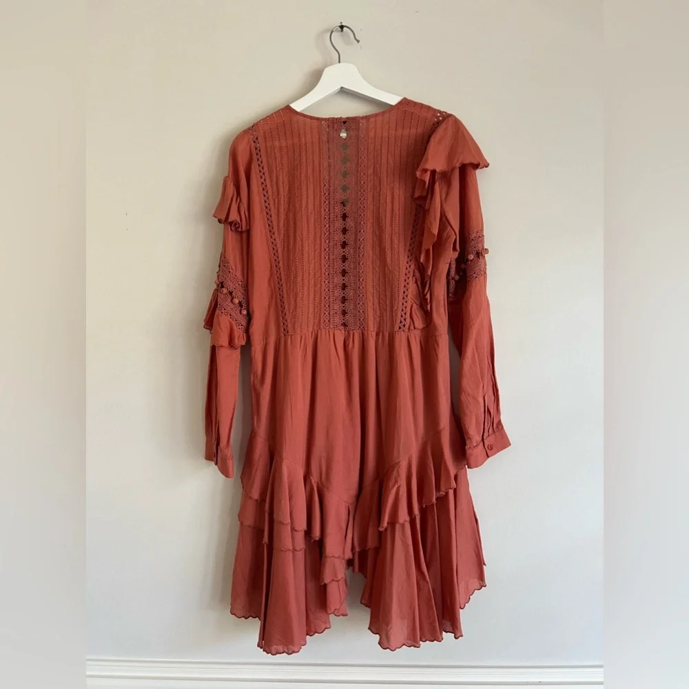 SEA NY RUFFLE DRESS SIZE 4 - Picture 3 of 8